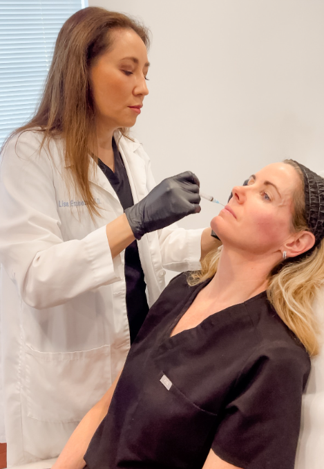 Dr. Lisa Espinoza injecting Renuva