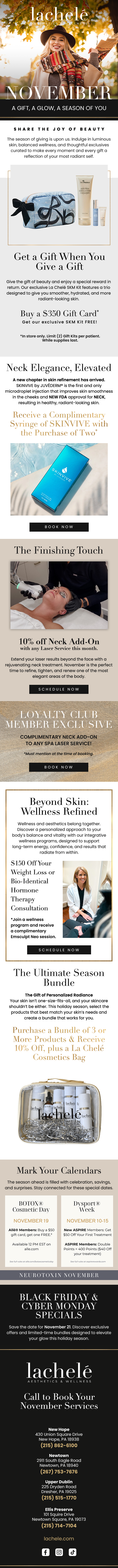 november specials la chele botox day dysport week